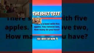 The idiot test 😂 #shorts #funny #clips #reaction #facecam