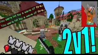 Minecraft Hunger Games 2v1 Deathmatch Clutch-up | The Hive Server | Minecraft Bedrock edition