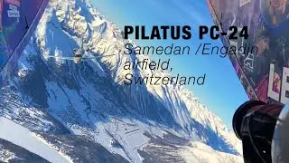 PILATUS PC-24 OVER SAMEDAN