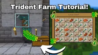 How to make an EASY Trident Farm in Crafting and Building 1.21