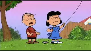 Lucy Makes A Kite Out Of Linus's Blanket!