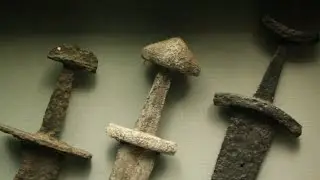 Viking swords, spears, axes, bosses - National Museum of Ireland