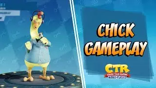 COCK-A-DOODLE-DOO! CHICK GAMEPLAY + PODIUM POSE | Crash Team Racing Nitro Fueled (CTRNF)