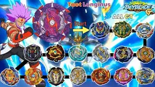 【Tact Longinus VS ALL GT】 marathon battle Beyblade Burst GT 베이블레이드 버스트 DB 택트 롱기누스 VS 올 진검(시즌4) 마라톤배틀