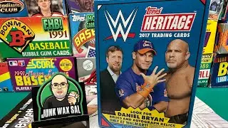 2017 Topps Heritage WWE Blaster Box #junkwaxsal #hotgarbage #2017toppsheritage #2017toppsheritagewwe