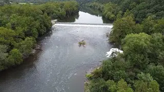 Black Rock Dam Drone Flight Phoenixville, Pennsylvania
