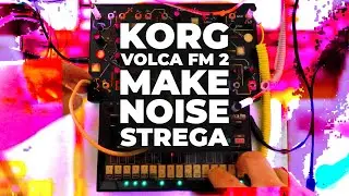 Korg Volca FM 2 with Make Noise Strega - Alien Dreamscape Ambient Noise