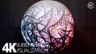 1 Hour of Chill Atmospheric Visuals and Ambient Music | Seamlessly Looping Geometric Sphere