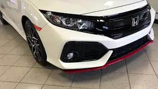 2017 Honda Civic Coupe Si White Diamond Pearl w/Genuine Honda Accessories