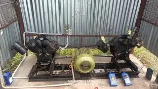 5Hp high pressure compressors with 2 compressor and 7.5hp motor
