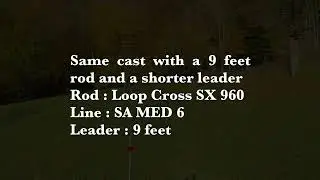 Hook cast to the left with slack in the curve