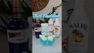 Jack Frost shots recipe #jackfrost #cocktail #recipe #fyp #drink #christmas #partydrinks #newyear