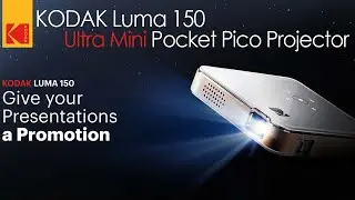 KODAK Luma 150 Ultra Mini Pocket Pico Projector &ndash; Built in Rechargeable Battery & Speaker