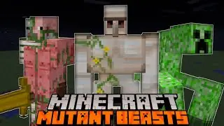 Ada Mutant di Minecraft!? Mutant Beast Addon MCPE (Naturally Spawn) Addon Showcase