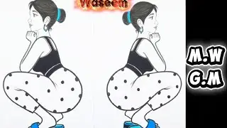 Pencil drawing for beginners | Girl drawing  How to draw a cute girl | Art world | 🎨✏️