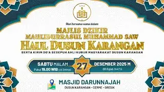 🔴MAJLIS DZIKIR MAULIDURRASUL SAW & HAUL DUSUN KARANGAN, CERME, GRESIK, JAWA TIMUR 2025.