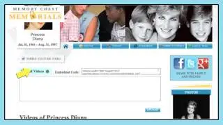 Memory Chest Memorials - How to Add YouTube Clips to your Memorial Website