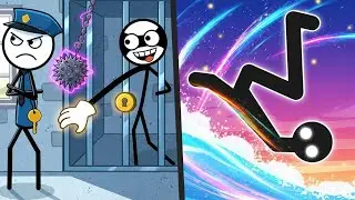 THIEF PUZZLE vs STICKMAN FLIP DIVING - All levels STICKMAN Double Mobile Gameplay (Android/ios)