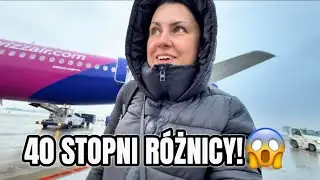 LĄDUJEMY W WARSZAWIE! JAK ZIMNO! RÓŻNICA TEMPERATURY PONAD 40 STOPNI! 😱