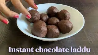 Instant chocolate laddu | No sugar | No gas