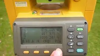 Medición de Coordenadas y Distancia / Topcon GTS239W