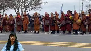 Buddhist Monks on Peace Walk to America Washington
