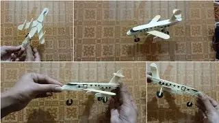 How to make airplane with icecream sticks | Popsicle stick ice cream - Civil aviation aircraft 