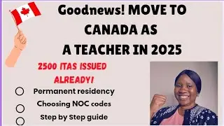 Goodnews for Teachers! Move to Canada as a Permanent Resident #canadapr #expressentrycanada 