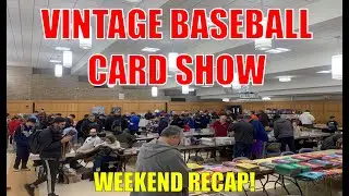 Vintage Baseball Card Show - A Baseball Card Show Experience - 50s and 60s Rookie Cards!