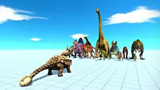 ANKYLOSAURUS vs EVERY DINOSAUR - Animal Revolt Battle Simulator