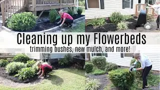 Cleaning my Flowerbeds | Landscaping | Yard Work | 2024