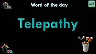 Telepathy | Word of the day 41 | English Words Of The Day | Words | Word Meaning In Urdu