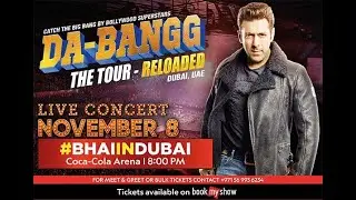 Dabangg: The Tour Reloaded 2019 at Coca Cola Arena Dubai with Salman Khan