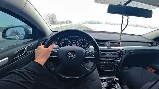 2014 Skoda Superb 2 1.8 TSI - POV DRIVING HIGHWAY