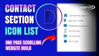 Тема Divi Как создать раздел «Контакты» Значок Информация Список 👍👍