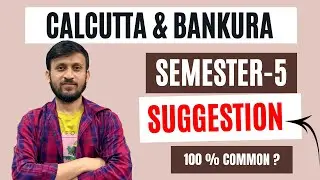 Calcutta & Bankura University Semester -5 Suggestion / Hydrology & Oceanography /Important Questions