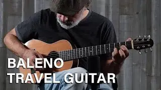 Acoustic Music Works - Chuck Baleno Travel Guitar, Redwood, Indian Rosewood