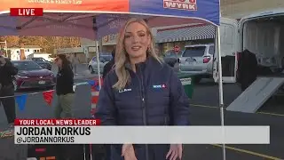 Jennifer Lyons of Fidelis Care joins the Coats 4 Kids Live Drive