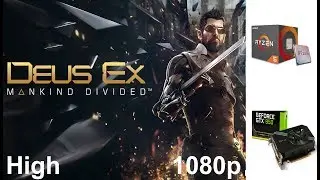 Deus Ex Mankind Divided On Zotac GTX 950 + Ryzen 5 1600 High Settings 1080p