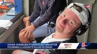 Students return to class after classmate killed in crash