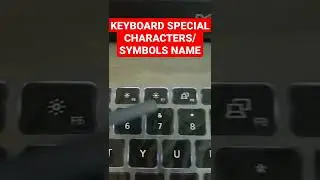 Keyboard Symbols name | Keyboard symbols how to type | Special character password | in keyboard