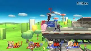 Super Smash Brothers Matches #29- Binin (P1) & Marquestino (P2) vs. Clair (P3) & Teammate (P4) Sm4sh
