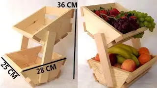 wooden fruits holder / porta frutas de madera