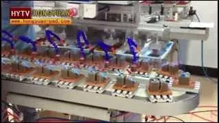 Six color pad printing machine