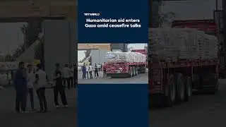 Humanitarian aid enters Gaza amid ceasefire talks