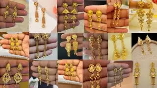 50+Gold Earrings Design//Lightweight Gold Fancy Earrings//22k Gold Earrings Design 
