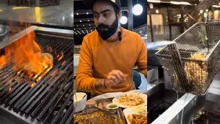 Mutton sizzling Kabab and chicken Tengo At Hyderabad tonight restaurant #kebab #chickencheeseballs