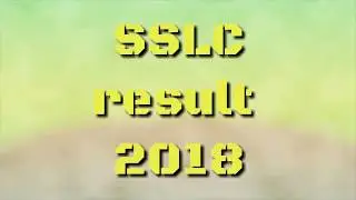 sslc results  2018
