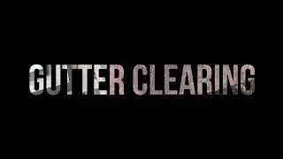 Gutter clearing using gutter vac