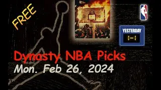 My FREE NBA Point Spread Picks Mon. 2/26/24